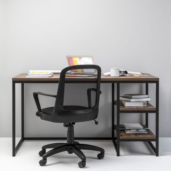 Escritorio Industrial Línea Olivo con 2 Estantes ideal para Oficina Habitación y Hogar