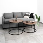 Mesa Ratona Reforzada Línea Ovo Tamaño Chica Altura Baja para Sala Living y Oficina - Imagen 9