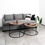 Mesa Ratona Reforzada Línea Ovo Tamaño Grande Altura Alta para Sala Living y Oficina - Imagen 7