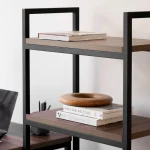 Estantería Línea Olivo Altura Alta con Dos Estantes Reforzados para Comedor Living y Oficina - Imagen 4