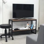 Estantería Línea Olivo Altura Baja con Dos Estantes Reforzados para Comedor Living y Oficina