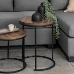 Mesa Ratona Reforzada Línea Ovo Tamaño Chica Altura Baja para Sala Living y Oficina - Imagen 4