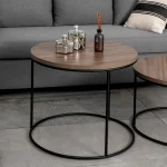 Mesa Ratona Reforzada Línea Ovo Tamaño Grande Altura Alta para Sala Living y Oficina - Imagen 3