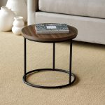 Mesa Ratona Reforzada Línea Ovo Tamaño Chica Altura Alta para Sala Living y Oficina - Imagen 4