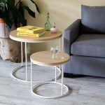 Mesa Ratona Reforzada Línea Ovo Tamaño Chica Altura Baja para Sala Living y Oficina - Imagen 7
