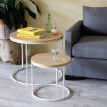 Mesa Ratona Reforzada Línea Ovo Tamaño Grande Altura Alta para Sala Living y Oficina - Imagen 5