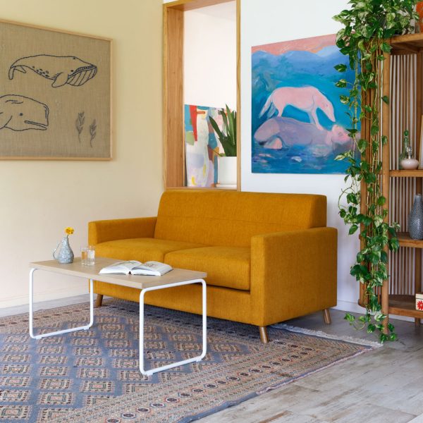 Sillón Línea Cubix de 2 Cuerpos para Sala Living y Oficina