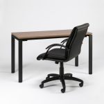Combo Escritorio Laurel Nogal Terracota + Sillon Malbec Bajo Negro
