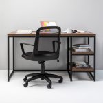 Combo Escritorio Olivo Nogal Terracota + Silla Fresa Negra - Imagen 4