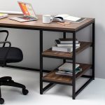 Combo Escritorio Olivo Nogal Terracota + Silla Fresa Negra - Imagen 3