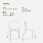 Silla Línea Malba para Cocina Comedor Galería y Quincho apilable - Imagen 6