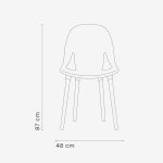 Silla Línea Nina Wood para Cocina Comedor Galería y Quincho apilable - Imagen 7